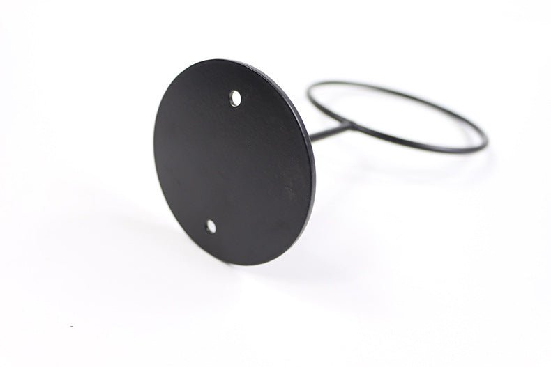 Ballhalter für die Wand – schwarzer Stahl (inklusive schwarzer Schrauben)