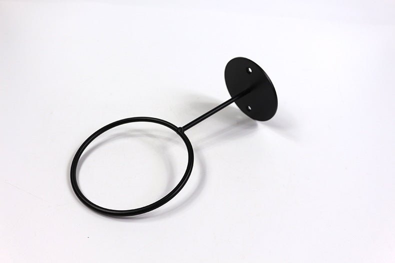 Ballhalter für die Wand – schwarzer Stahl (inklusive schwarzer Schrauben)