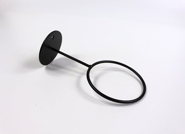 Ballhalter für die Wand – schwarzer Stahl (inklusive schwarzer Schrauben)