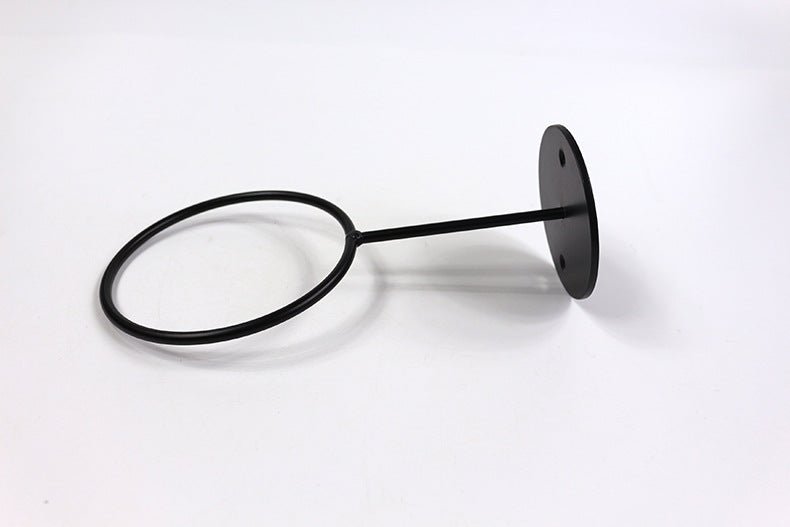 Ballhalter für die Wand – schwarzer Stahl (inklusive schwarzer Schrauben)