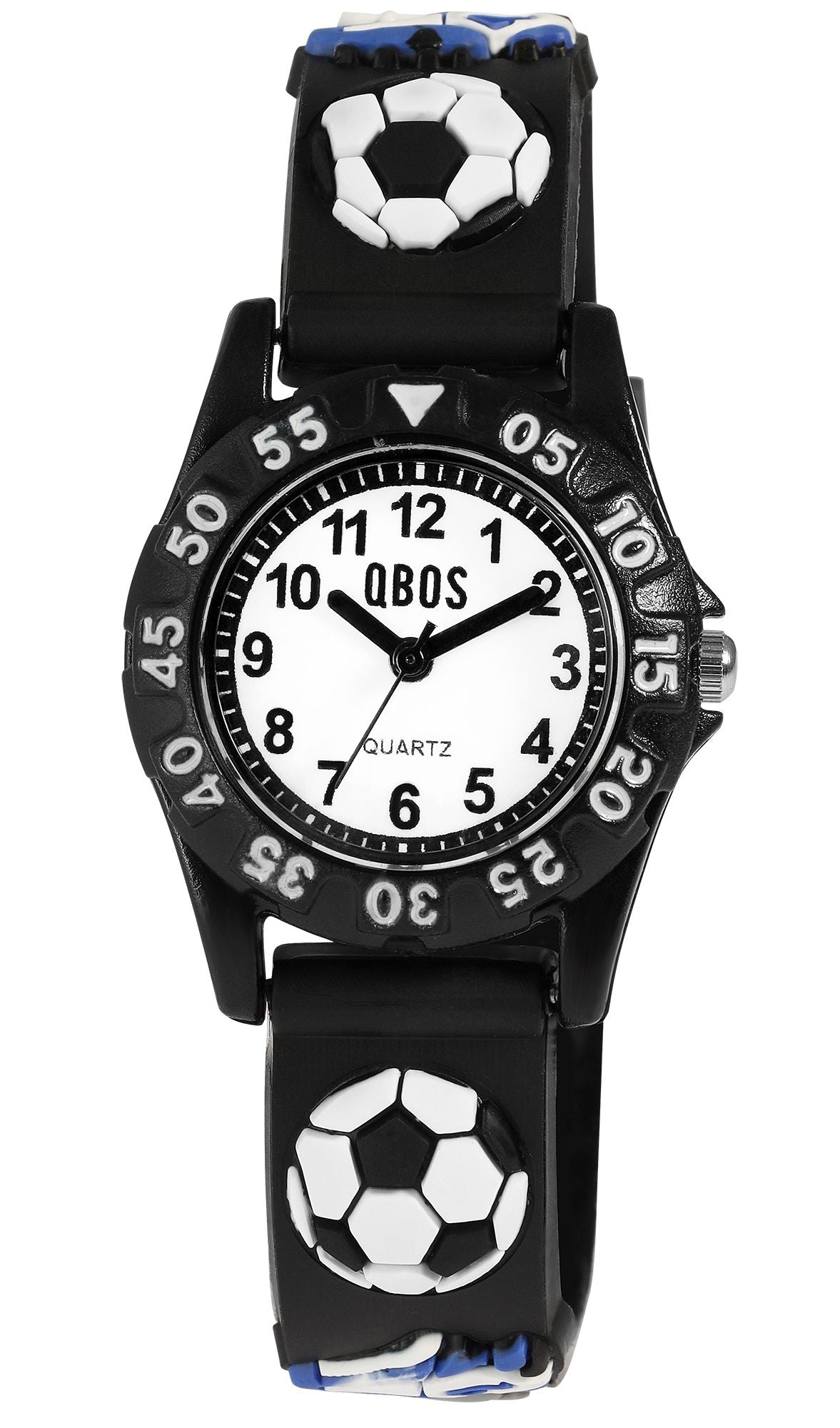 Børneur med fodboldmotiv – Sort - Lukaki.dkBørneur med fodboldmotiv – Sort