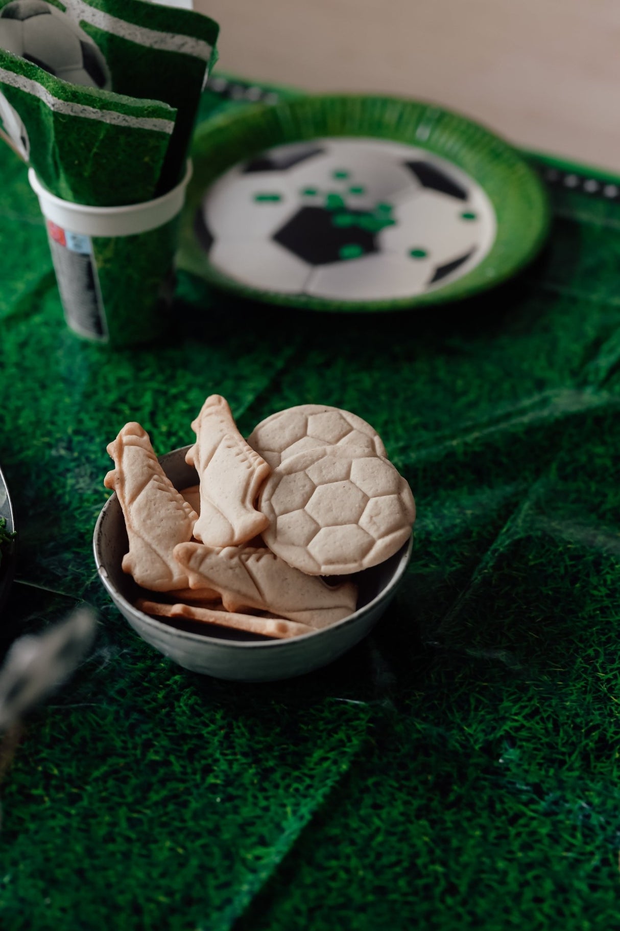 Fodbold kageform / udstikker sæt - 4 forskellige figurer - Lukaki.dkFodbold kageform / udstikker sæt - 4 forskellige figurer