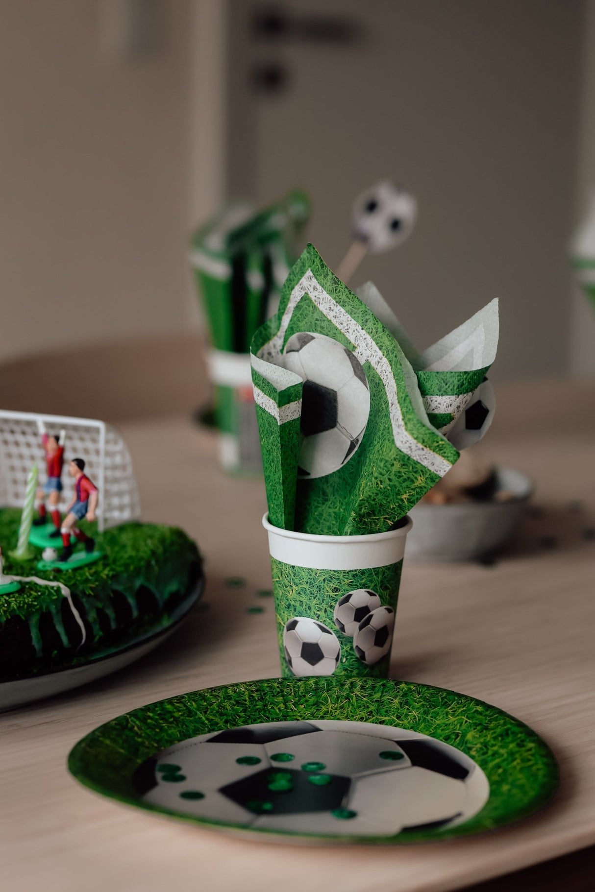 Fodbold konfetti - grøn - Lukaki.dkFodbold konfetti - grøn