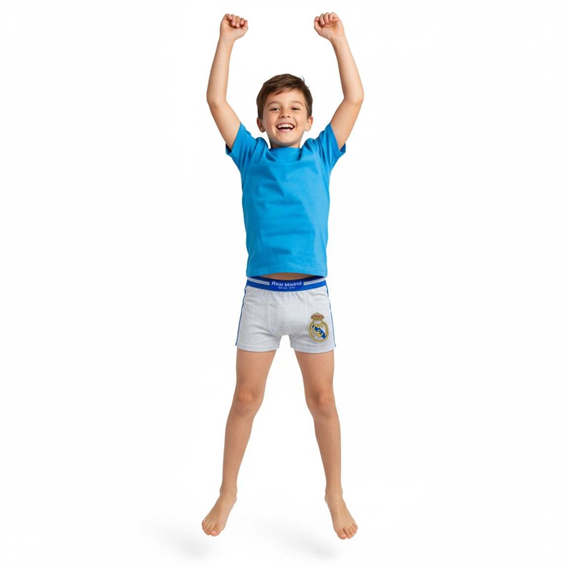 Real Madrid Boxershorts til Børn, grå/hvid – 2 stk. - Lukaki.dkReal Madrid Boxershorts til Børn, grå/hvid – 2 stk.