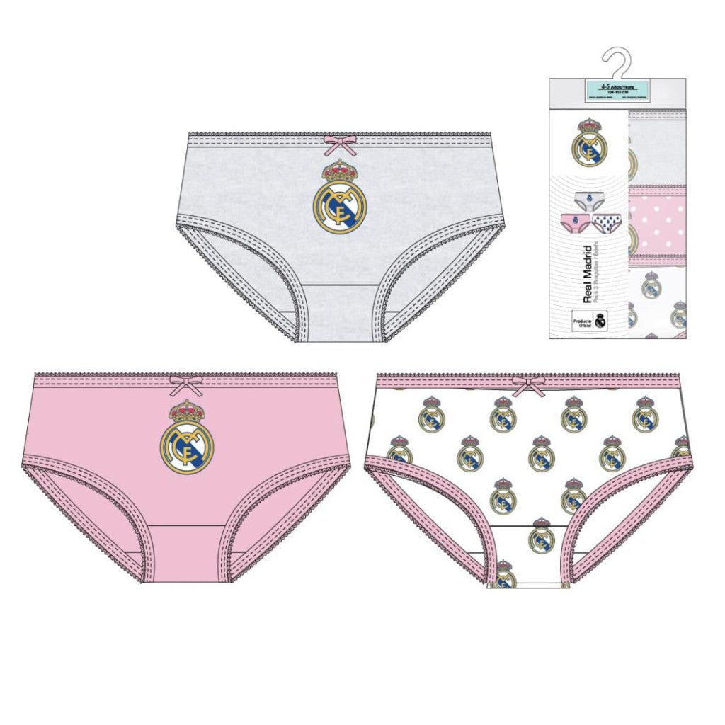 Real Madrid underbukser, pink – 3 stk. - Lukaki.dkReal Madrid underbukser, pink – 3 stk.