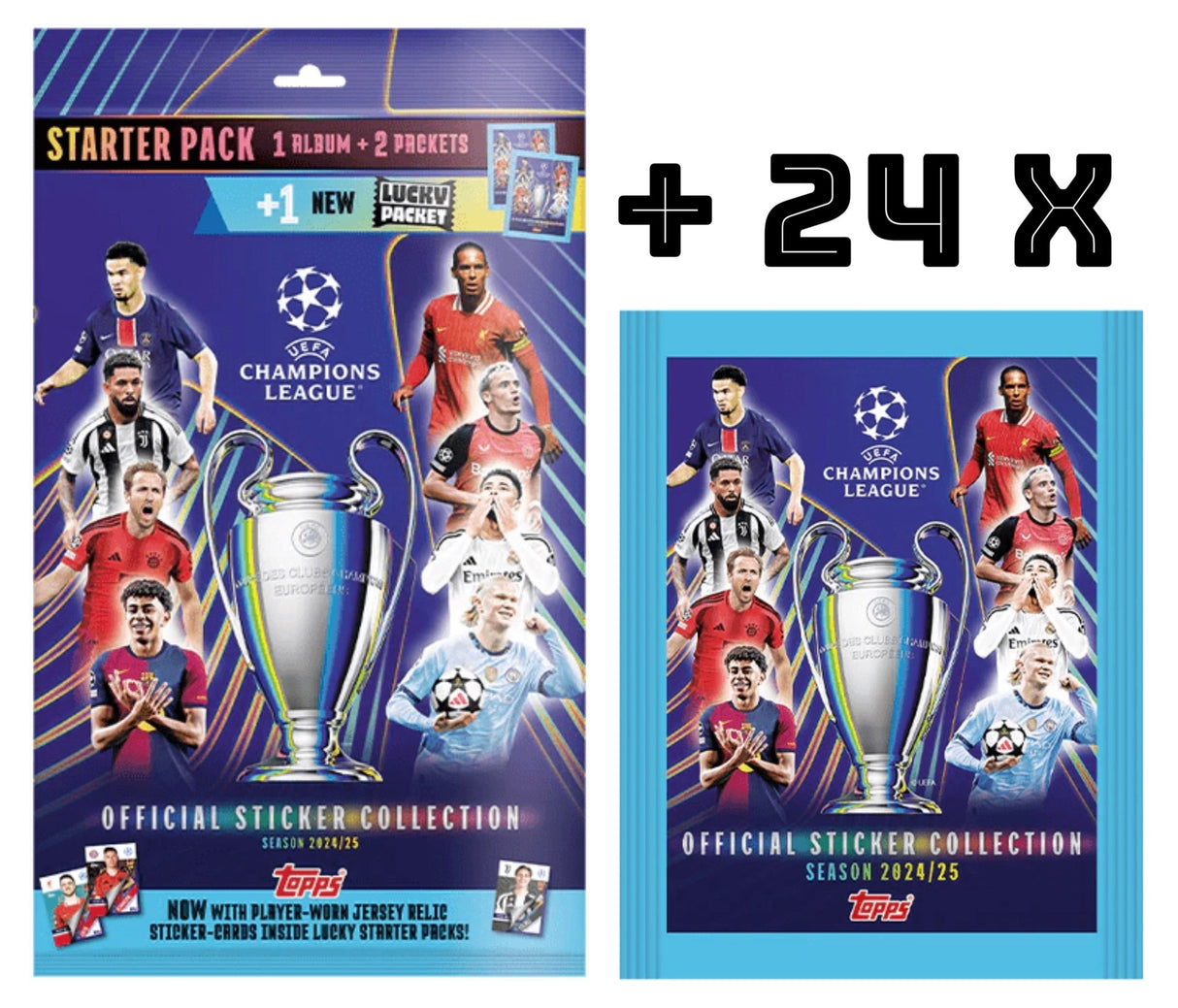 Topps Champions League kalendergave sæt (24x6 klistermærker + 1 samlehæfte) - Lukaki.dkTopps Champions League kalendergave sæt (24x6 klistermærker + 1 samlehæfte)