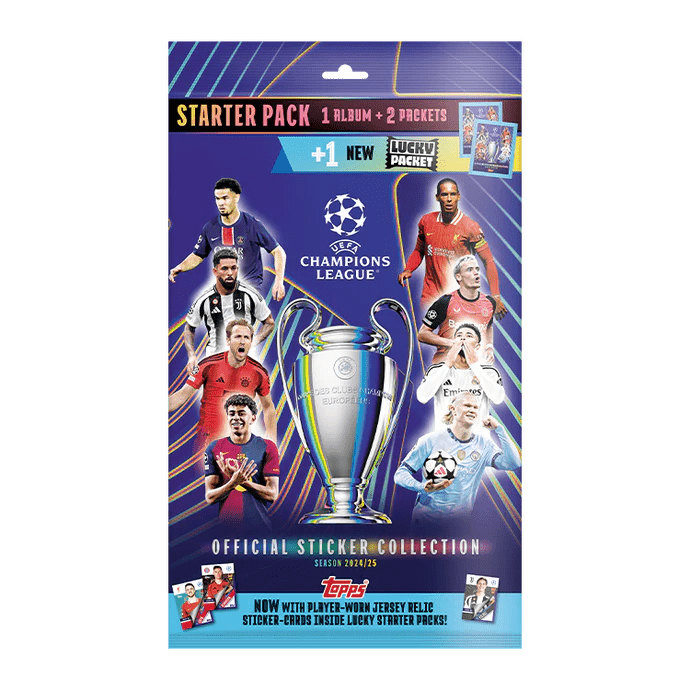 Topps Champions League Stickers 2024/25 - Starter Pack - Lukaki.dkTopps Champions League Stickers 2024/25 - Starter Pack