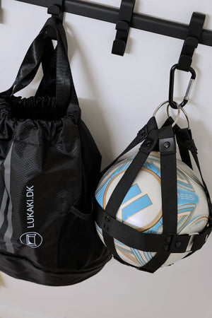 Boldholder / boldnet til rygsæk – Praktisk boldnet til fodbold, basketball & håndbold - Lukaki.dk