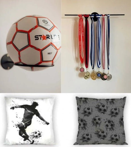 1 Boldholder + 1 Medaljeholder + 1 Pudebetræk - Lukaki.dk