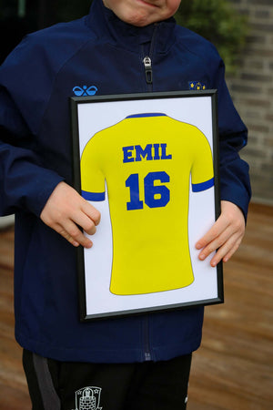 Brøndby Fodboldplakat - med eget navn og nummer - Lukaki.dkBrøndby Fodboldplakat - med eget navn og nummer