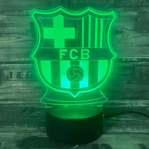 FC Barcelona 3D Fodbold lampe - Lyser i 7 farver - Lukaki.dkFC Barcelona 3D Fodbold lampe - Lyser i 7 farver