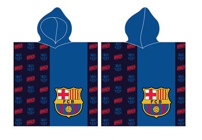 FC Barcelona Badehåndklæde / Poncho med hætte - 60x120 cm. - Lukaki.dkFC Barcelona Badehåndklæde / Poncho med hætte - 60x120 cm.