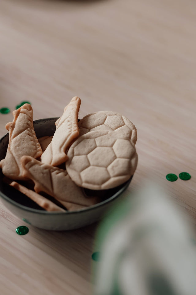 Fodbold kageform / udstikker sæt - 4 forskellige figurer - Lukaki.dkFodbold kageform / udstikker sæt - 4 forskellige figurer