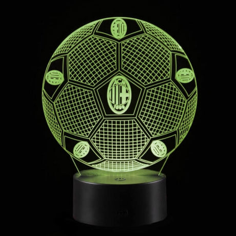AC Mailand 3D-Fußballlampe – Leuchtet in 7 Farben