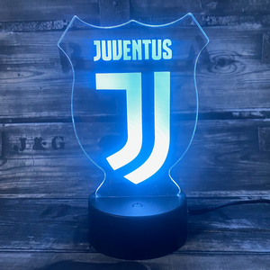 Juventus 3D-Fußballlampe – Leuchtet in 7 Farben