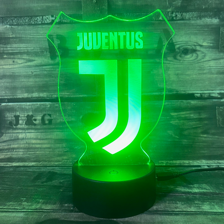 Juventus 3D-Fußballlampe – Leuchtet in 7 Farben