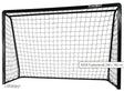 Fodboldmål 240x160 cm i sort stål - Lukaki.dk