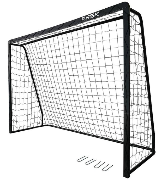 Fodboldmål 300x200 cm i sort stål - Lukaki.dk