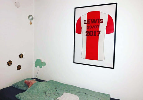 Aalborg Fußballplakat – mit eigenem Namen und eigener Nummer
