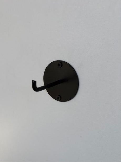 Knage i sort stål | Inkl. sorte skruer - Lukaki.dk