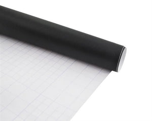 Schwarze Tafelfolie für Kreide - selbstklebende Rückseite (45x200 cm) (inkl. Kreide)