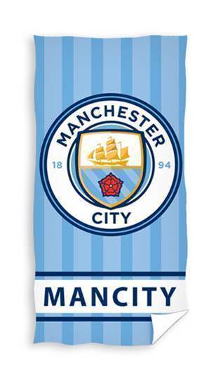 Manchester City badehåndklæde - 70x140 cm. - Lukaki.dkManchester City badehåndklæde - 70x140 cm.