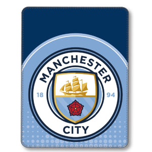 Manchester City fleece tæppe - 140x100 cm. - Lukaki.dkManchester City fleece tæppe - 140x100 cm.