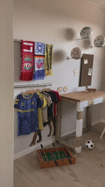 3 Stk. Ballhalter für die Wand – schwarzer Stahl (inkl. schwarzen Schrauben)