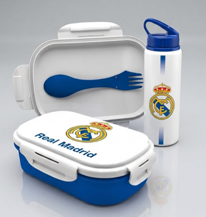 Real Madrid Brotdose und Trinkflasche