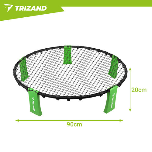 Roundnet 90 cm – komplett set med 3 bollar, pump och transportväska
