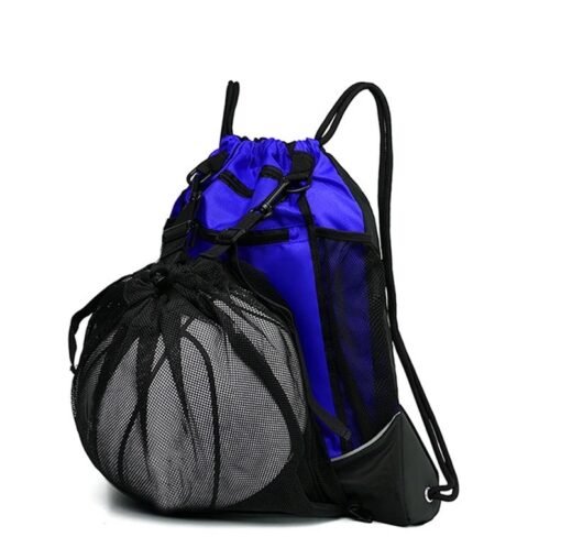 Rucksack mit Netz für Ball – Blau –