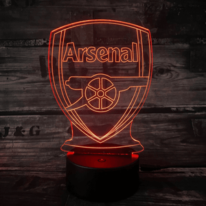 Arsenal 3D-Fußballlampe – Leuchtet in 7 Farben
