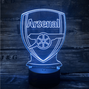Arsenal 3D-Fußballlampe – Leuchtet in 7 Farben