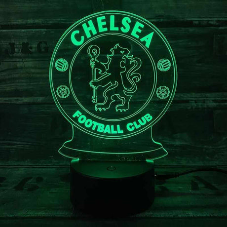 Chelsea 3D-Fußballlampe – Leuchtet in 7 Farben