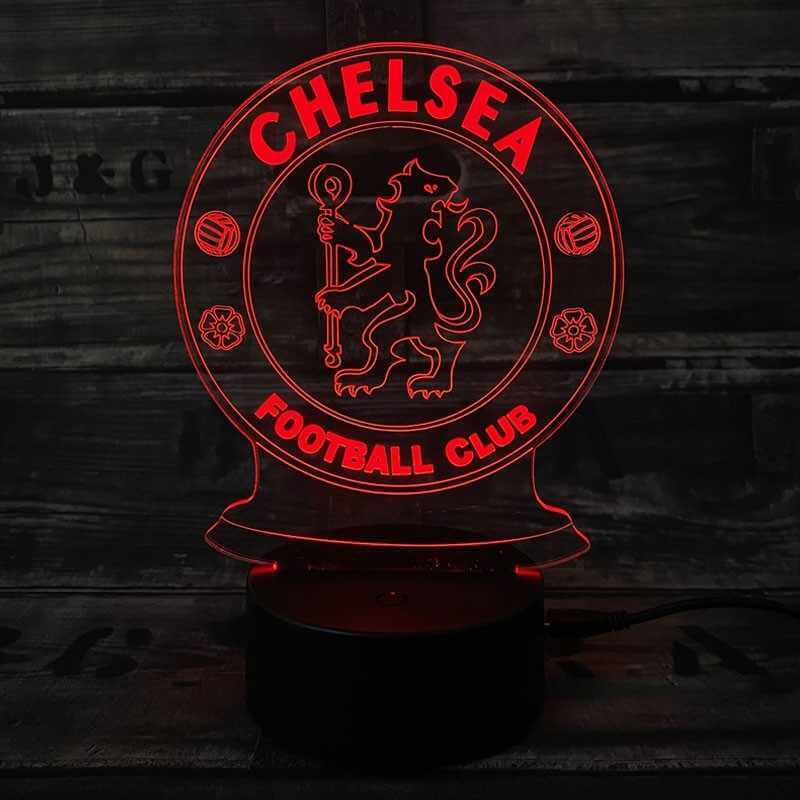 Chelsea 3D-Fußballlampe – Leuchtet in 7 Farben