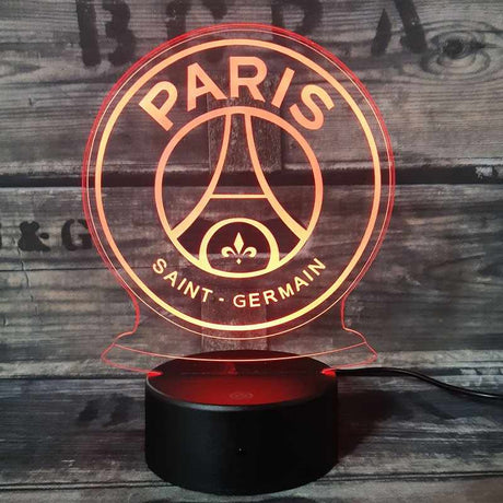 PSG 3D-Fußballlampe – Leuchtet in 7 Farben