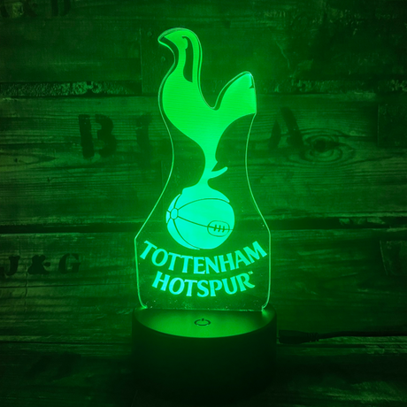 Tottenham 3D-Fußballlampe – Leuchtet in 7 Farben