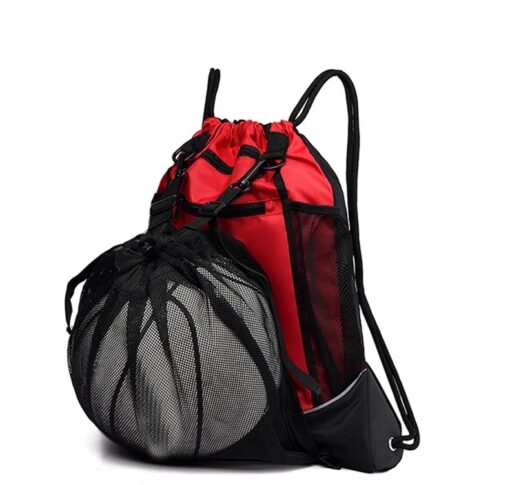 Rucksack mit Netz für Ball – Rot